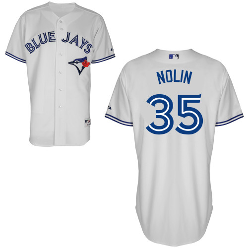 Sean Nolin #35 MLB Jersey-Toronto Blue Jays Men's Authentic Home White Cool Base Baseball Jersey